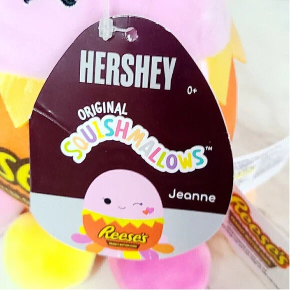 NWT Squishmallows 5 Inch Jeanne Octopus Hersheys Reese's Valentine's Day 2021 - Picture 5 of 10